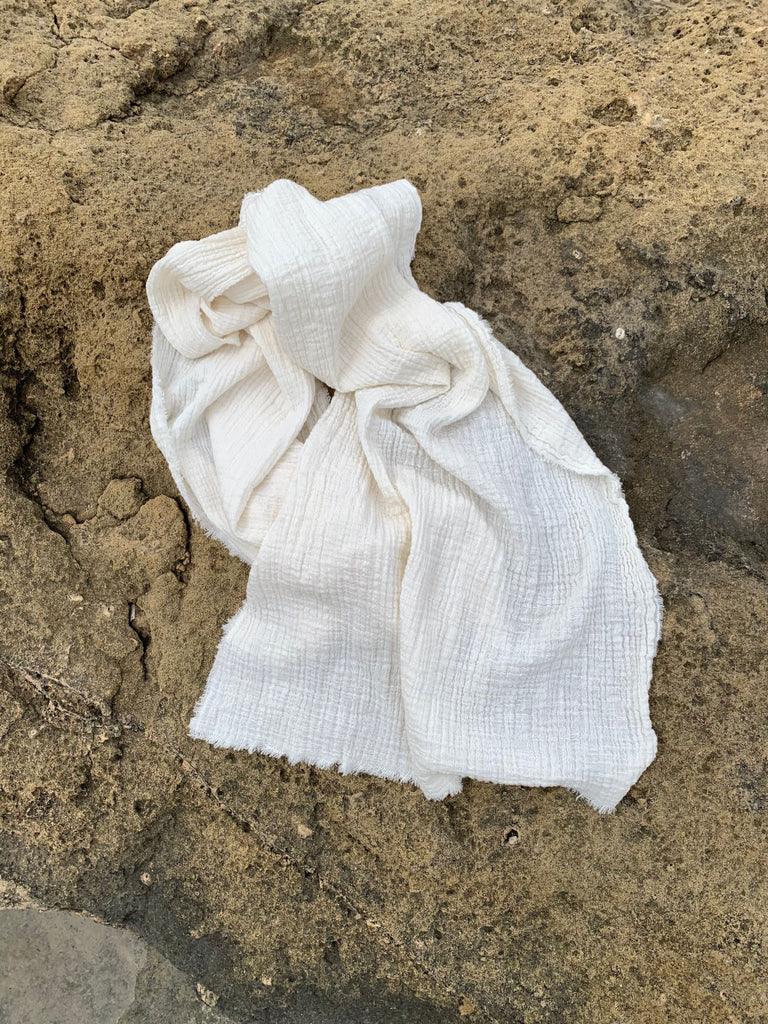 Magata SS24 natural cotton gauze summer scarf