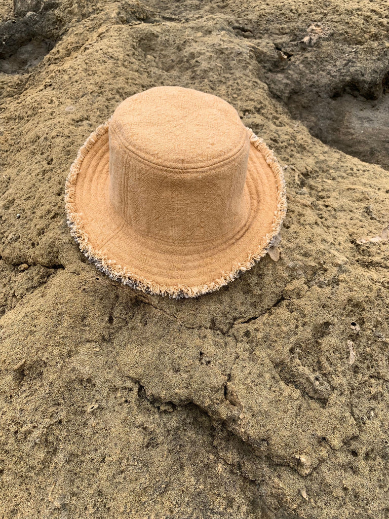 Magata natural dyed organic cotton summer bucket hat