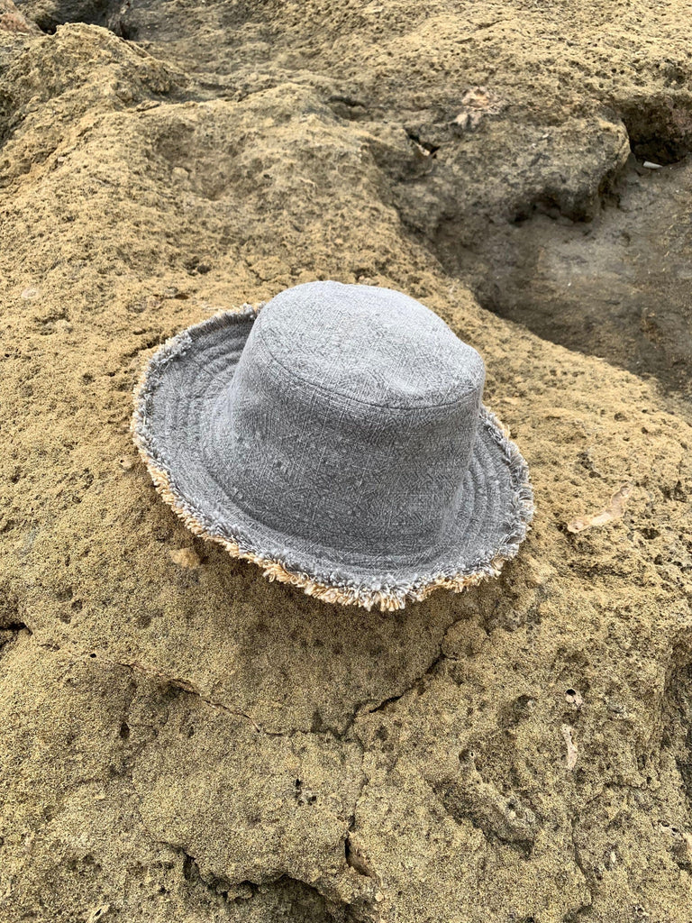 Magata natural dyed organic cotton bucket hat